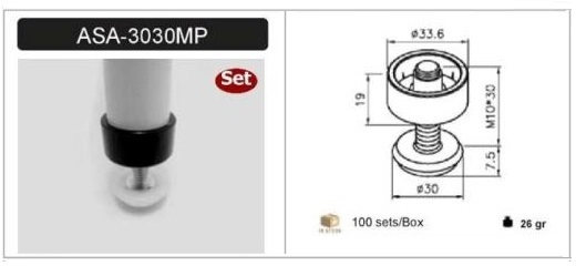 Chân đế điều chỉnh ASA-3030MP-chan-de-dieu-chinh-asa-3030mp-in-3030mp