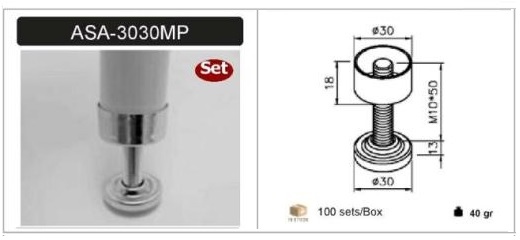 Chân đế điều chỉnh ASA-3030SP - chan-de-dieu-chinh-asa-3030sp-in-3030sp