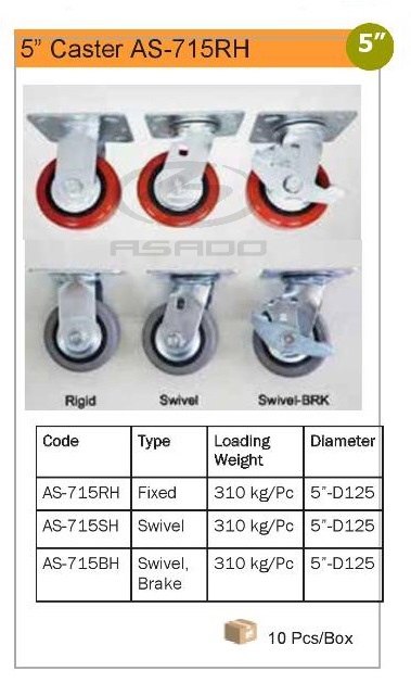 Bánh xe AS-715RH/SH/BH - caster-as-ct-715-rh-sh-bh