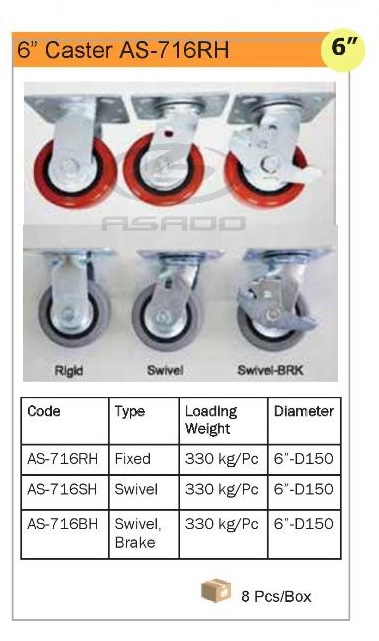 Bánh xe AS-716RH/SH/BH - caster-as-ct-716-rh-sh-bh