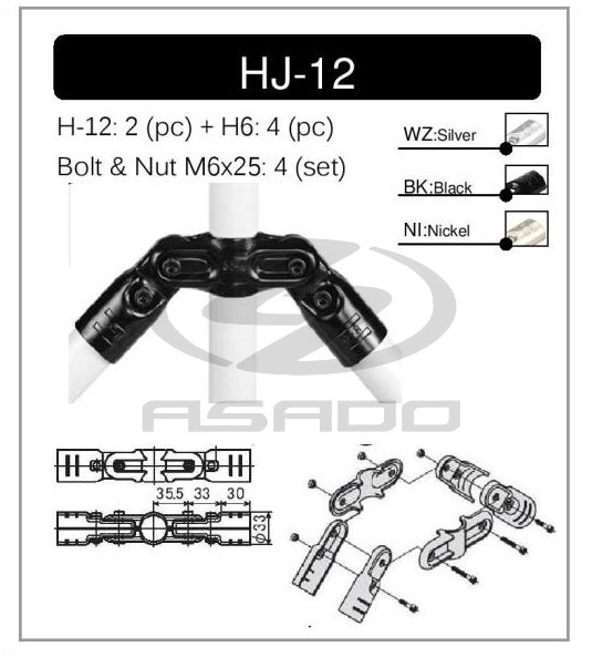 Khớp nối ASADO HJ-12-khop-noi-hj-12