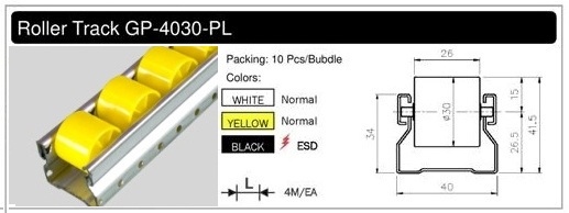 Thanh con lăn GP-4030-PL-YL - thanh-con-lan-gp-40-pl-3111yl-pl-4014yl